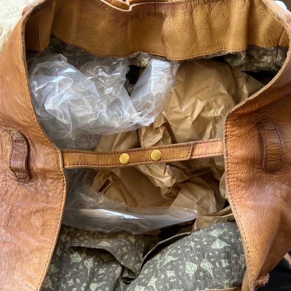 FREE PEOPLE We The Free Colorado River Painted Leather Tote - Picture 6 of 13